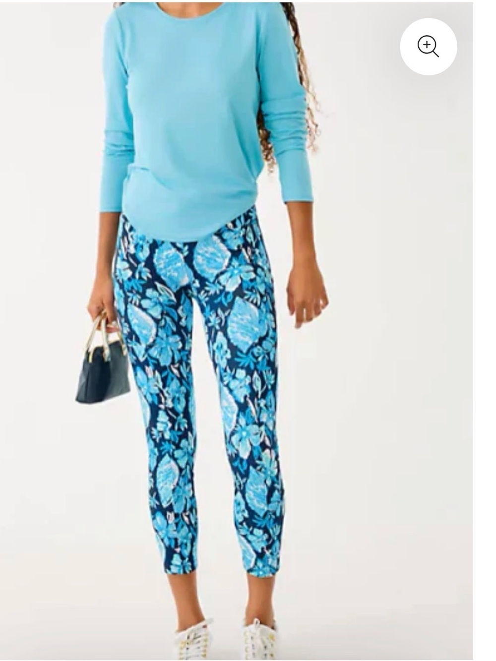 Lilly Pulitzer UPF 50+ Luxletic 24" Weekender High Rise Midi Legging low tide XL